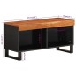 vidaXL TV-Schrank 85x33x43,5 cm Massivholz Akazie vidaXL TV-Schrank 85x33x43,5 cm Massivholz Akazie