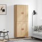 vidaXL Highboard Sonoma-Eiche 69,5x34x180 cm Holzwerkstoff vidaXL Highboard Sonoma-Eiche 69,5x34x180 cm Holzwerkstoff