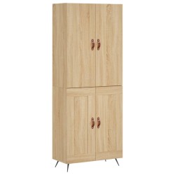 vidaXL Highboard Sonoma-Eiche 69,5x34x180 cm Holzwerkstoff