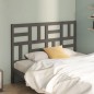 vidaXL Kopfteil Grau 126x4x104 cm Massivholz Kiefer
