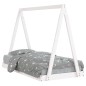 vidaXL Kinderbett Weiß 80x160 cm Massivholz Kiefer vidaXL Kinderbett Weiß 80x160 cm Massivholz Kiefer