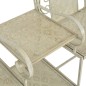 vidaXL 2-Sitzer-Gartenbank 161 cm Stahl Weiß vidaXL 2-Sitzer-Gartenbank 161 cm Stahl Weiß