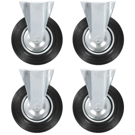 vidaXL Bockrollen 4 Stk. 200 mm 