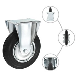 vidaXL Bockrollen 4 Stk. 200 mm 