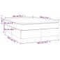 vidaXL Boxspringbett mit Matratze Dunkelgrau 140x190 cm Samt vidaXL Boxspringbett mit Matratze Dunkelgrau 140x190 cm Samt