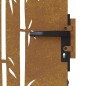 vidaXL Gartentor 85x200 cm Cortenstahl Bambus-Design vidaXL Gartentor 85x200 cm Cortenstahl Bambus-Design