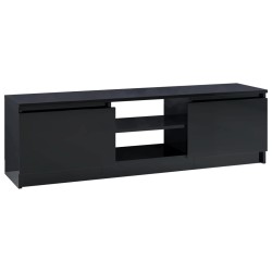 vidaXL TV-Schrank Hochglanz-Schwarz 120×30×35,5 cm Holzwerkstoff