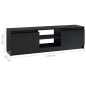 vidaXL TV-Schrank Hochglanz-Schwarz 120×30×35,5 cm Holzwerkstoff vidaXL TV-Schrank Hochglanz-Schwarz 120×30×35,5 cm Holzwerkstoff
