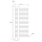 vidaXL Badheizkörper Handtuchhalter E-Form 600x1400 mm vidaXL Badheizkörper Handtuchhalter E-Form 600x1400 mm