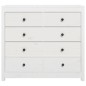 vidaXL Beistellschrank Weiß 100x40x90 cm Massivholz Kiefer vidaXL Beistellschrank Weiß 100x40x90 cm Massivholz Kiefer