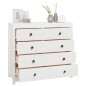 vidaXL Beistellschrank Weiß 100x40x90 cm Massivholz Kiefer vidaXL Beistellschrank Weiß 100x40x90 cm Massivholz Kiefer