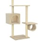 vidaXL Katzen-Kratzbaum mit Sisal-Kratzsäulen 260 cm Beige vidaXL Katzen-Kratzbaum mit Sisal-Kratzsäulen 260 cm Beige