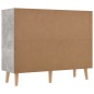 vidaXL Sideboard Betongrau 90x30x72 cm Holzwerkstoff vidaXL Sideboard Betongrau 90x30x72 cm Holzwerkstoff