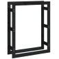 vidaXL Kaminholzregal Schwarz 80x25x100 cm Massivholz Kiefer vidaXL Kaminholzregal Schwarz 80x25x100 cm Massivholz Kiefer