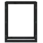 vidaXL Kaminholzregal Schwarz 80x25x100 cm Massivholz Kiefer vidaXL Kaminholzregal Schwarz 80x25x100 cm Massivholz Kiefer