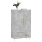 vidaXL Highboard Betongrau 69,5x31x115 cm Holzwerkstoff vidaXL Highboard Betongrau 69,5x31x115 cm Holzwerkstoff