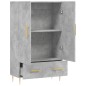 vidaXL Highboard Betongrau 69,5x31x115 cm Holzwerkstoff vidaXL Highboard Betongrau 69,5x31x115 cm Holzwerkstoff