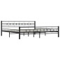 vidaXL Bettgestell Schwarz Stahl 200x200 cm vidaXL Bettgestell Schwarz Stahl 200x200 cm