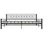 vidaXL Bettgestell Schwarz Stahl 200x200 cm vidaXL Bettgestell Schwarz Stahl 200x200 cm