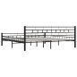 vidaXL Bettgestell Schwarz Stahl 200x200 cm vidaXL Bettgestell Schwarz Stahl 200x200 cm