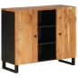 vidaXL Sideboard mit 2 Türen 90x33x75 cm Massivholz Akazie vidaXL Sideboard mit 2 Türen 90x33x75 cm Massivholz Akazie
