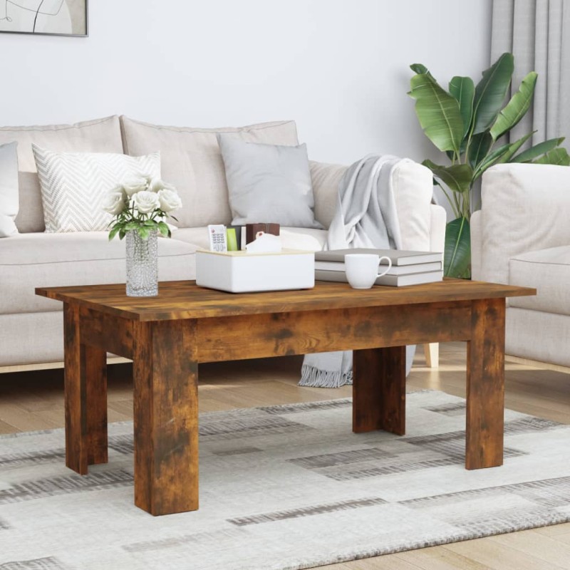 vidaXL Couchtisch Räuchereiche 100x60x42 cm Holzwerkstoff vidaXL Couchtisch Räuchereiche 100x60x42 cm Holzwerkstoff