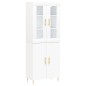 vidaXL Highboard Weiß 69,5x34x180 cm Holzwerkstoff vidaXL Highboard Weiß 69,5x34x180 cm Holzwerkstoff