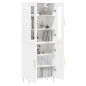 vidaXL Highboard Weiß 69,5x34x180 cm Holzwerkstoff vidaXL Highboard Weiß 69,5x34x180 cm Holzwerkstoff