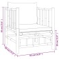 vidaXL 6-tlg. Garten-Lounge-Set mit Cremeweißen Kissen Bambus vidaXL 6-tlg. Garten-Lounge-Set mit Cremeweißen Kissen Bambus