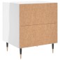 vidaXL Nachttisch Hochglanz-Weiß 40x35x47,5 cm Holzwerkstoff vidaXL Nachttisch Hochglanz-Weiß 40x35x47,5 cm Holzwerkstoff
