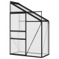 vidaXL Gewächshaus Anthrazit Aluminium 1,38 m³ vidaXL Gewächshaus Anthrazit Aluminium 1,38 m³