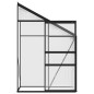vidaXL Gewächshaus Anthrazit Aluminium 1,38 m³ vidaXL Gewächshaus Anthrazit Aluminium 1,38 m³