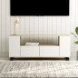 vidaXL TV-Schrank Weiß Sonoma-Eiche 120x35x48 cm Holzwerkstoff vidaXL TV-Schrank Weiß Sonoma-Eiche 120x35x48 cm Holzwerkstoff