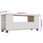 vidaXL TV-Schrank Weiß Sonoma-Eiche 120x35x48 cm Holzwerkstoff vidaXL TV-Schrank Weiß Sonoma-Eiche 120x35x48 cm Holzwerkstoff