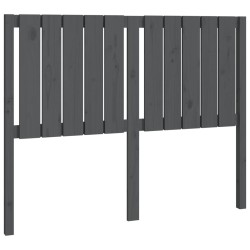 vidaXL Kopfteil Grau 125,5x4x100 cm Massivholz Kiefer
