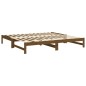 vidaXL Tagesbett Ausziehbar Honigbraun 2x(80x200) cm Massivholz Kiefer vidaXL Tagesbett Ausziehbar Honigbraun 2x(80x200) cm Massivholz Kiefer