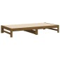 vidaXL Tagesbett Ausziehbar Honigbraun 2x(80x200) cm Massivholz Kiefer vidaXL Tagesbett Ausziehbar Honigbraun 2x(80x200) cm Massivholz Kiefer