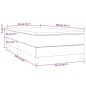 vidaXL Boxspringbett mit Matratze Schwarz 90x200 cm Stoff vidaXL Boxspringbett mit Matratze Schwarz 90x200 cm Stoff