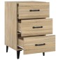 vidaXL Nachttisch Sonoma-Eiche 40x40x66 cm Holzwerkstoff vidaXL Nachttisch Sonoma-Eiche 40x40x66 cm Holzwerkstoff