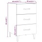 vidaXL Nachttisch Sonoma-Eiche 40x40x66 cm Holzwerkstoff vidaXL Nachttisch Sonoma-Eiche 40x40x66 cm Holzwerkstoff