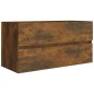 vidaXL Waschbeckenschrank Räuchereiche 90x38,5x45 cm Holzwerkstoff vidaXL Waschbeckenschrank Räuchereiche 90x38,5x45 cm Holzwerkstoff