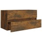 vidaXL Waschbeckenschrank Räuchereiche 90x38,5x45 cm Holzwerkstoff vidaXL Waschbeckenschrank Räuchereiche 90x38,5x45 cm Holzwerkstoff