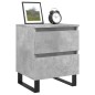 vidaXL Nachttisch Betongrau 40x35x50 cm Holzwerkstoff vidaXL Nachttisch Betongrau 40x35x50 cm Holzwerkstoff