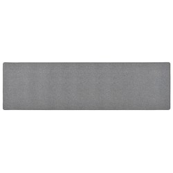 vidaXL Teppichläufer Dunkelgrau 50x200 cm