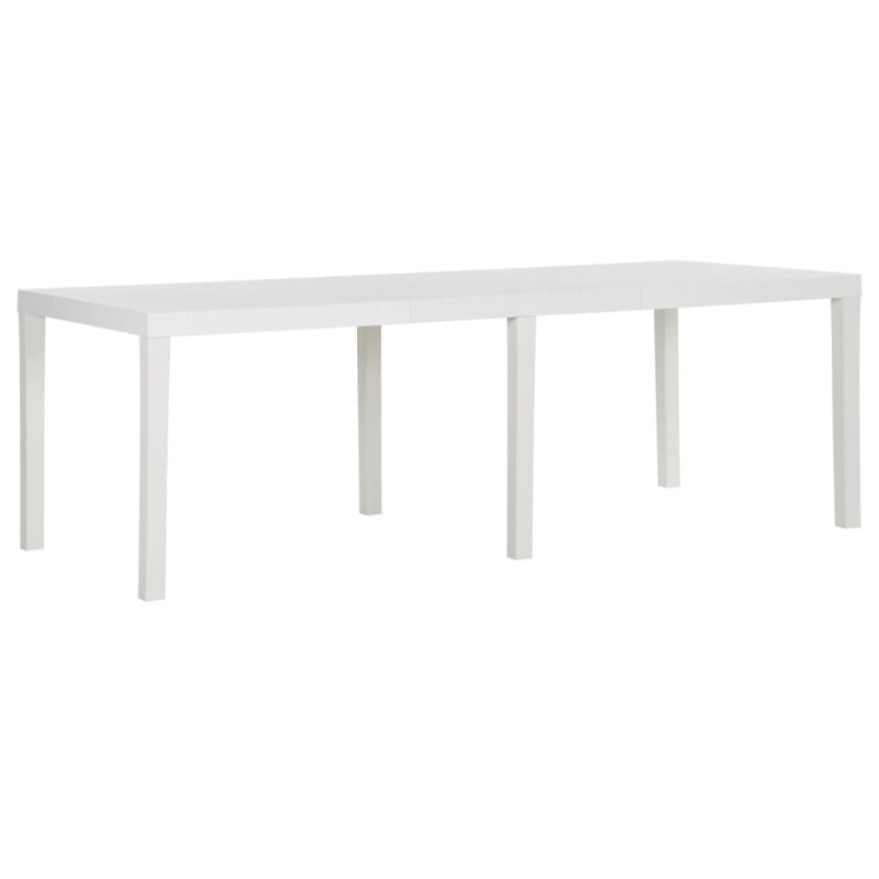 vidaXL Gartentisch 220x90x72 cm PP Weiß vidaXL Gartentisch 220x90x72 cm PP Weiß