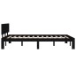 vidaXL Massivholzbett Schwarz Kiefer 120x200 cm vidaXL Massivholzbett Schwarz Kiefer 120x200 cm