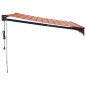vidaXL Gelenkarmmarkise Orange und Braun 3,5x2,5 m Stoff und Aluminium vidaXL Gelenkarmmarkise Orange und Braun 3,5x2,5 m Stoff und Aluminium