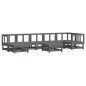 vidaXL 8-tlg. Garten-Lounge-Set mit Kissen Grau Massivholz vidaXL 8-tlg. Garten-Lounge-Set mit Kissen Grau Massivholz