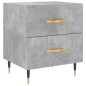 vidaXL Nachttisch Betongrau 40x35x47,5 cm Holzwerkstoff vidaXL Nachttisch Betongrau 40x35x47,5 cm Holzwerkstoff