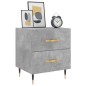 vidaXL Nachttisch Betongrau 40x35x47,5 cm Holzwerkstoff vidaXL Nachttisch Betongrau 40x35x47,5 cm Holzwerkstoff